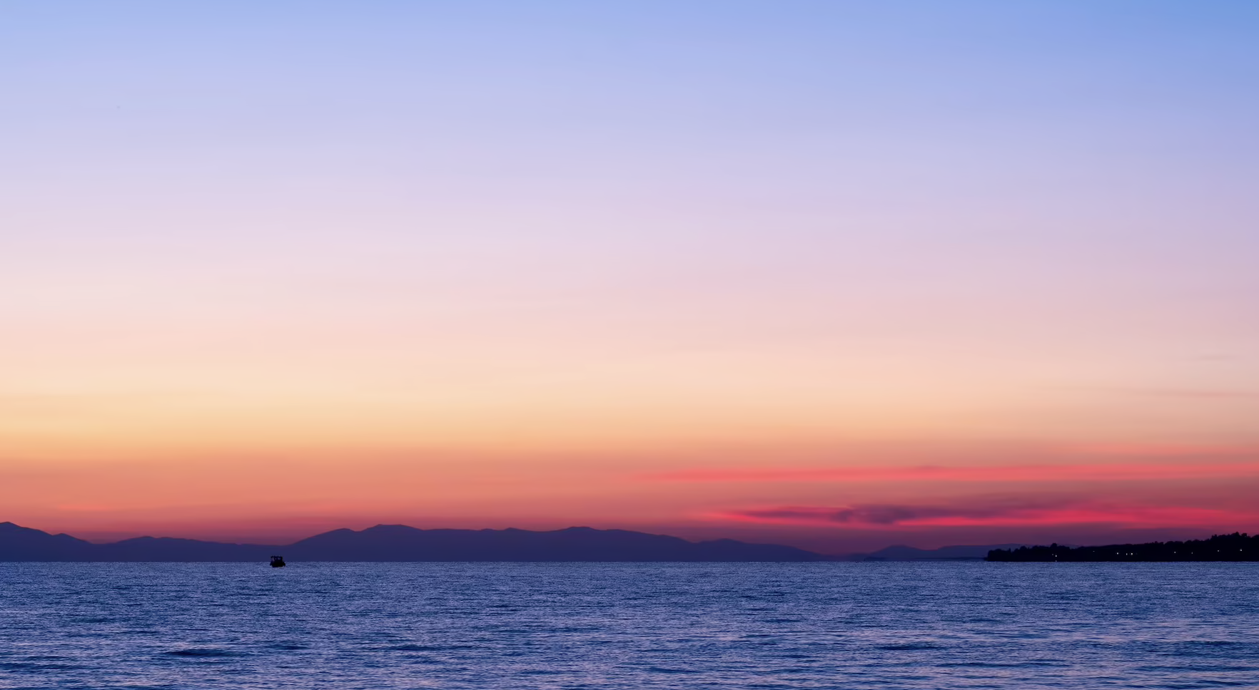 Sunset view from the beach.