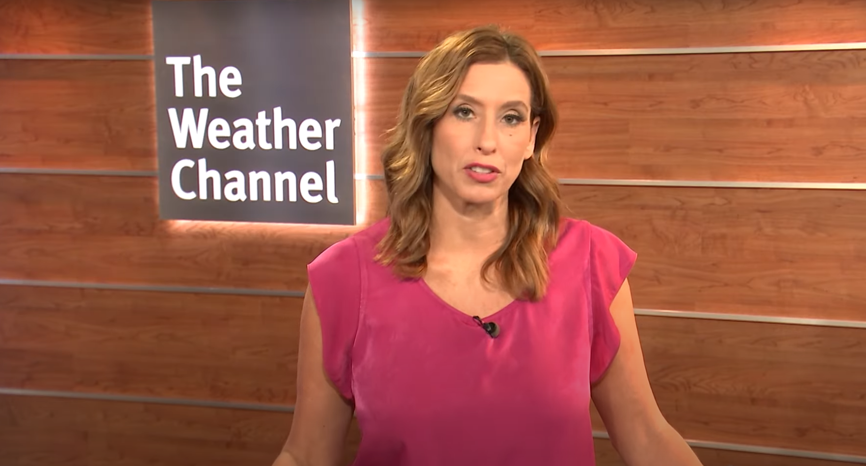 The announcer on the Weather Channel